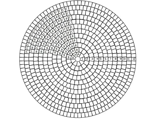 Labyrint Antikk Sirkelsett Tromlet Gråmix 6cm (4,15m2) - Belegningsstein - Benders - 2232710L