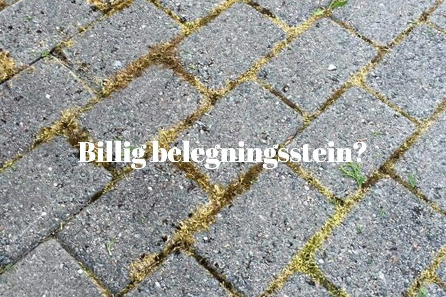 Velg riktig belegningsstein