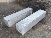 ABCSTEIN Granitt Støttemur 20x20 Kina G375 Lys Grå vist i utemiljø - mur