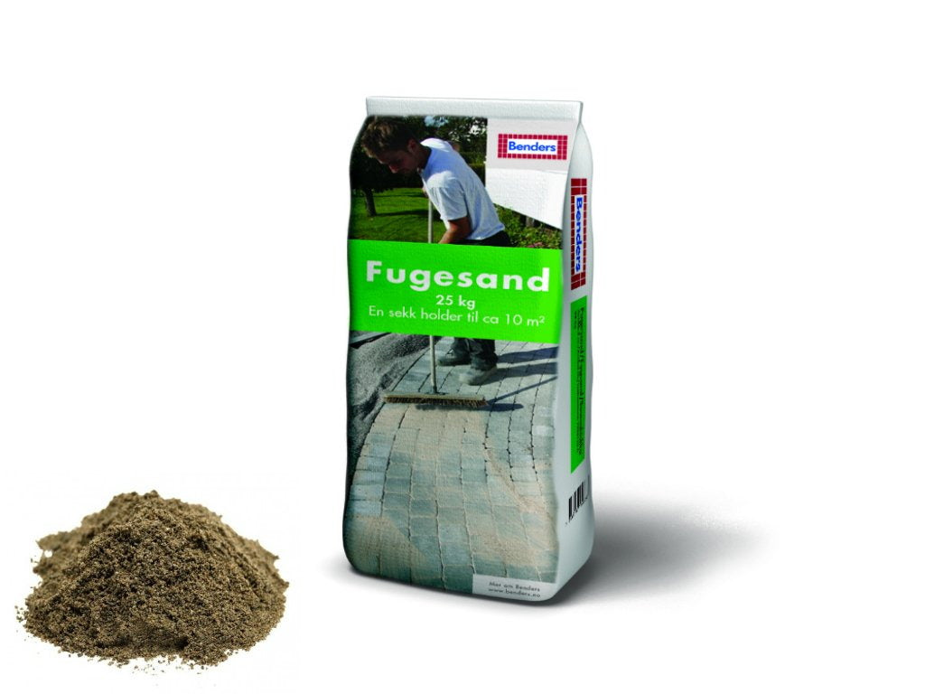 Benders Fugesand 25kg 0-2mm Fugesand - a