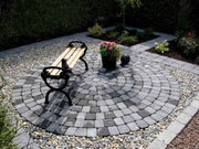 Benders Labyrint Antikk Sirkelsett Tromlet Gråmix 6cm (4,15m2) Belegningsstein - sirkelstein
