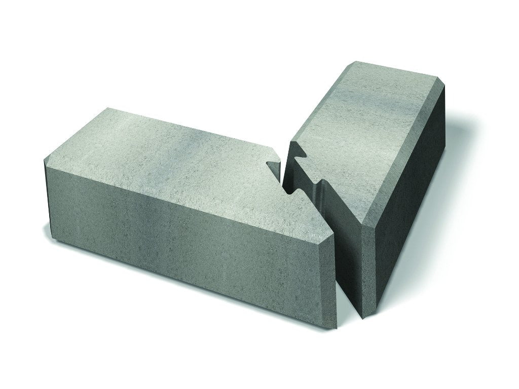 Benders Miniblokk Hjørnesett 55x28x17 Cm – 2 Deler (not/fjær) produktbilde - mini blokk hjorne utvendig innvendig
