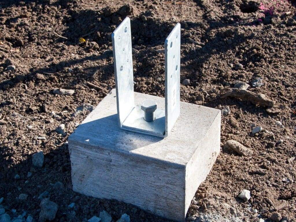 Benders Plint M16 700x185x185mm Justerbart Stolpesko - bjelkefundament terrasse fundament 302d 4a40