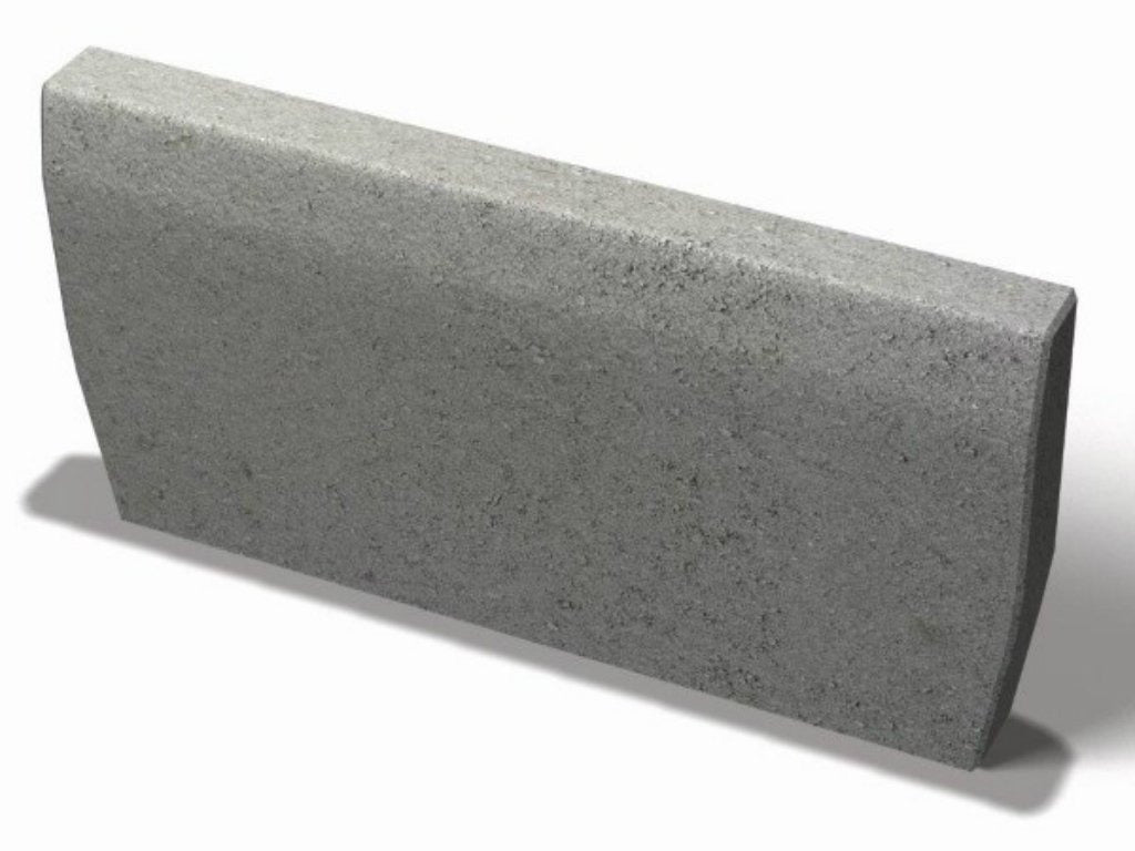 Benders Slett Kantstein 50x25x5 Cm Kantstein Betong - 50x25x5cm