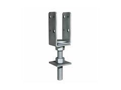 Benders Stolpesko Uniflex 4’ 93-103mm produktbilde - plint m16 justerbart bjelkefundament terrasse