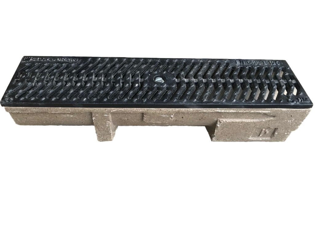 Benders Stora Drain B125 Renne M. Bunnutløp Støpejernrist 100cm. produktbilde - drenering 444e 9a0d