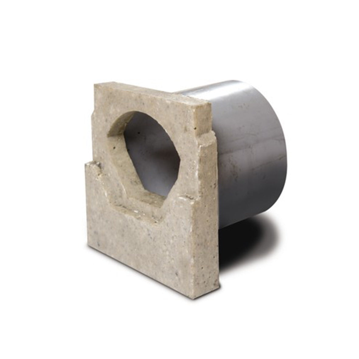 Benders Stora Drain Endevegg med Stuss ø110mm. produktbilde - NO Endevegg med utlop ø110 mm