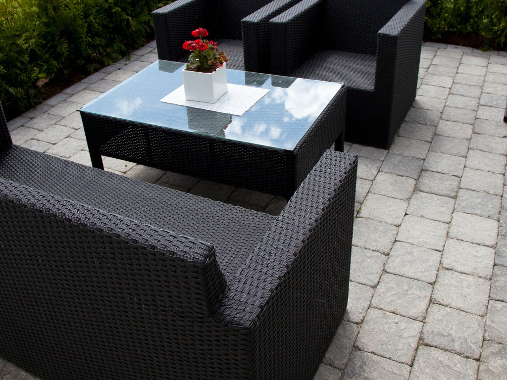 Benders Troja Antikk Skiferpreg Makro 21x21x5 Cm Grafitt Belegningsstein