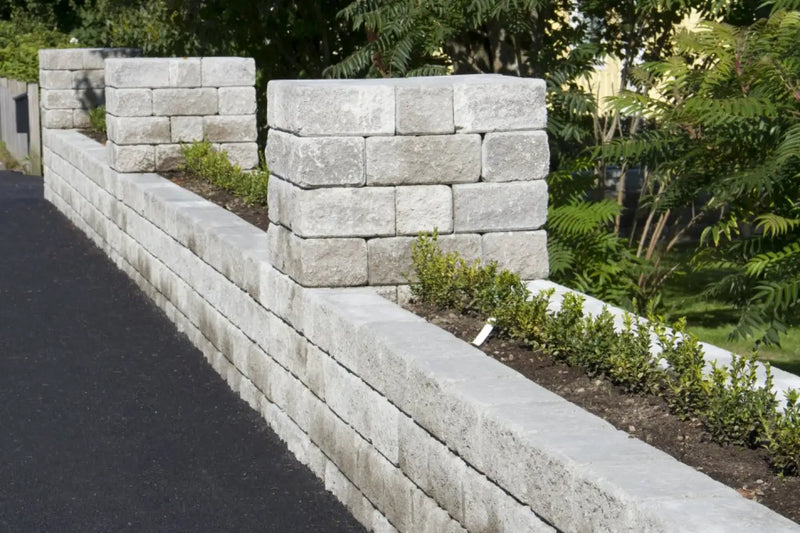 Boston Helblokk 35x20x15cm Grå Tromlet Mur - Støttemur Betong - Benders