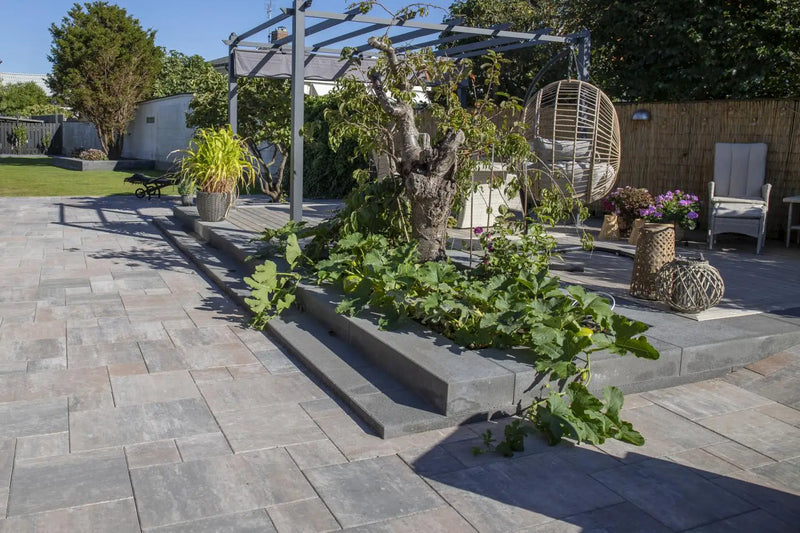 City Stormix Multisize Rustmix Pall=9,6m2 - Betongheller - Benders