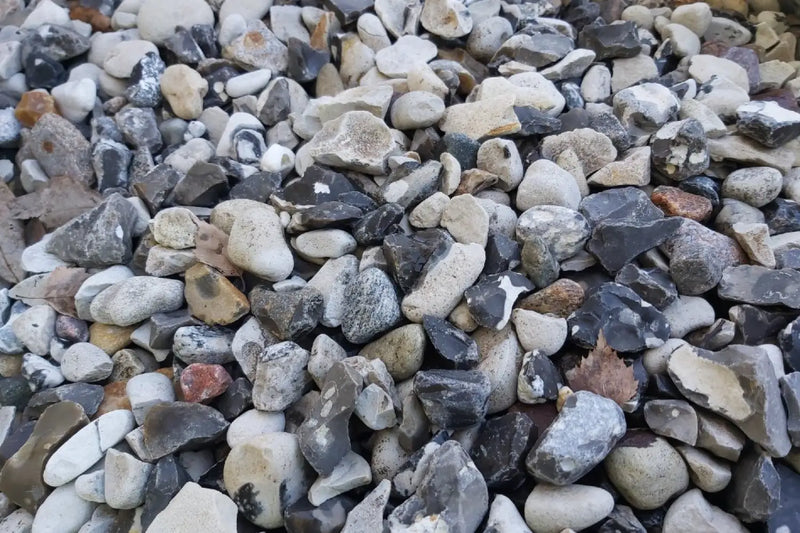 Dansk Sjøsingel 16/32 Svart og Hvitmix Storsekk 800kg - Elvestein - Benders