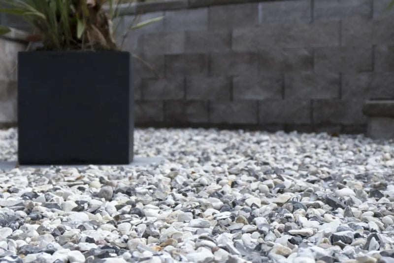 Dansk Sjøsingel 8/16 Svart og Hvitmix Storsekk 800kg - Elvestein - Benders