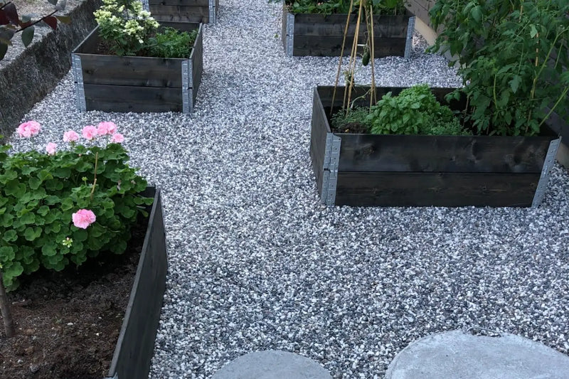 Dansk Sjøsingel 8/16 Svart og Hvitmix Storsekk 800kg - Elvestein - Benders