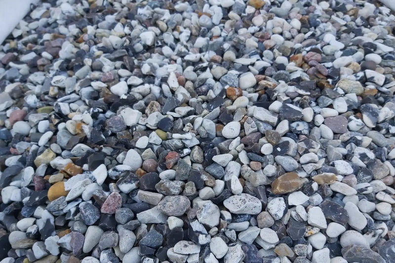 Dansk Sjøsingel 8/16 Svart og Hvitmix Storsekk 800kg - Elvestein - Benders