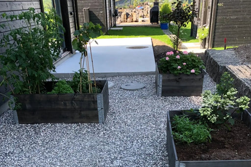 Dansk Sjøsingel 8/16 Svart og Hvitmix Storsekk 800kg - Elvestein - Benders