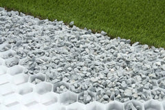 Eccogravel 40d Hvit Grusmatte 160x120x4cm (1,92m2) - Grusarmering - Miljøstein