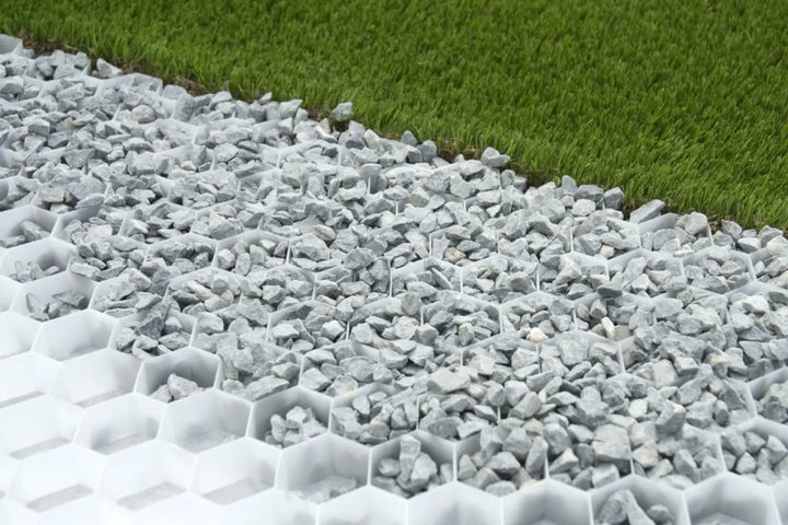 Eccogravel 40d Hvit Grusmatte 160x120x4cm (1,92m2) - Grusarmering - Miljøstein