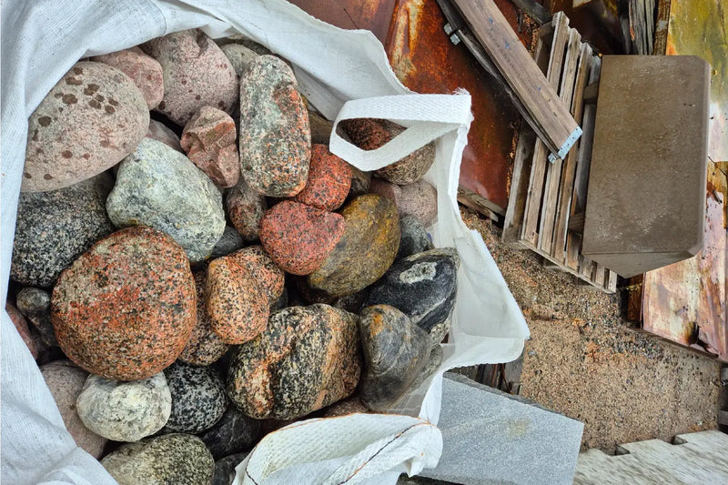 Elvestein 100-250mm Rødmix Storsekk 800kg - Benders