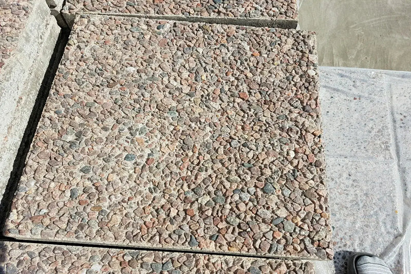 Frilagt Helle Grå 40x40x5cm Natursingel - Betongheller - Benders