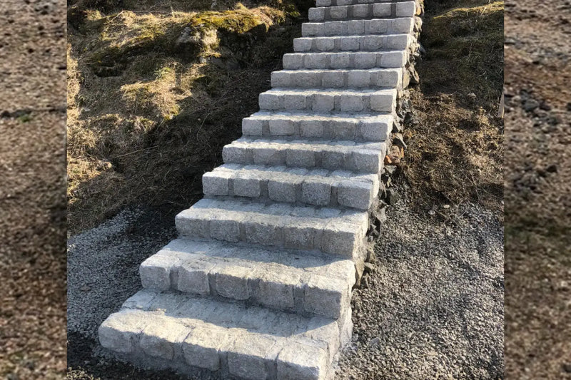 Granitt Brostein 14x20x14cm Storsekk Ca 3m2 Portugal - Støttemur - Benders