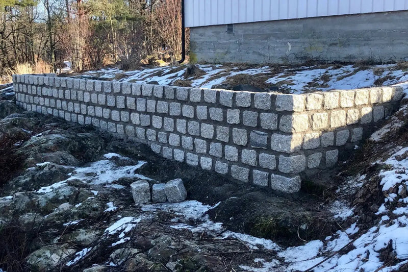 Granitt Brostein 14x20x14cm Storsekk Ca 3m2 Portugal - Støttemur - Benders