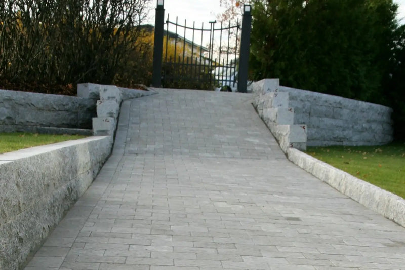 Granitt Støttemur 20x20 Kina G375 Lys Grå - ABCSTEIN