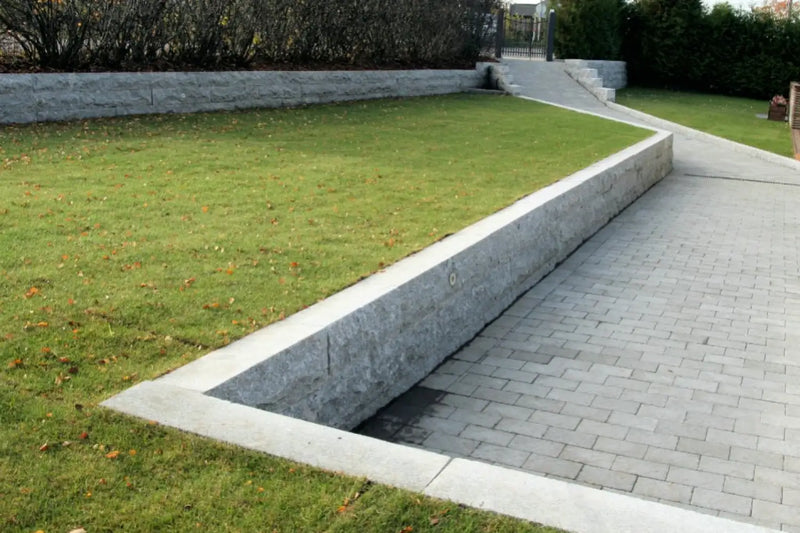 Granitt Støttemur 20x20 Kina G375 Lys Grå - ABCSTEIN