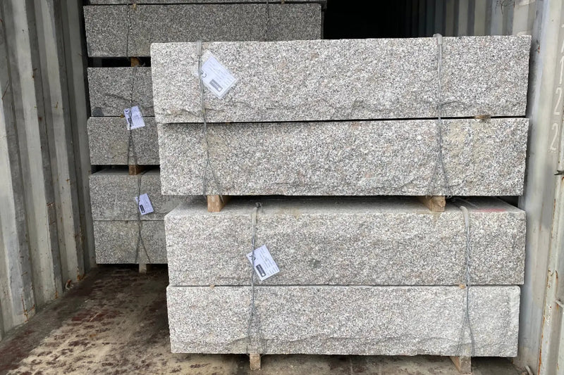 Granitt Støttemur 30x30 Kina G375 Lys Grå - ABCSTEIN