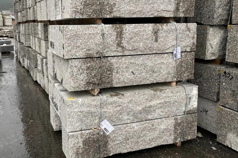 Granitt Støttemur 30x30 Kina G375 Lys Grå - ABCSTEIN