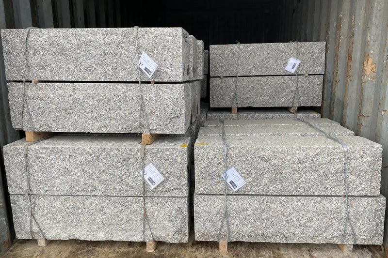 Granitt Støttemur 30x30 Kina G375 Lys Grå - ABCSTEIN