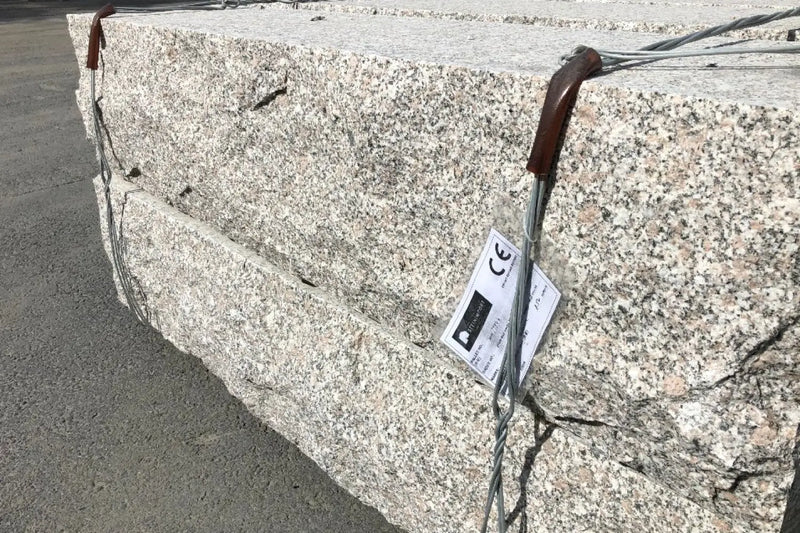 Granitt Støttemur 40x40 Kina G375 Lys Grå - ABCSTEIN