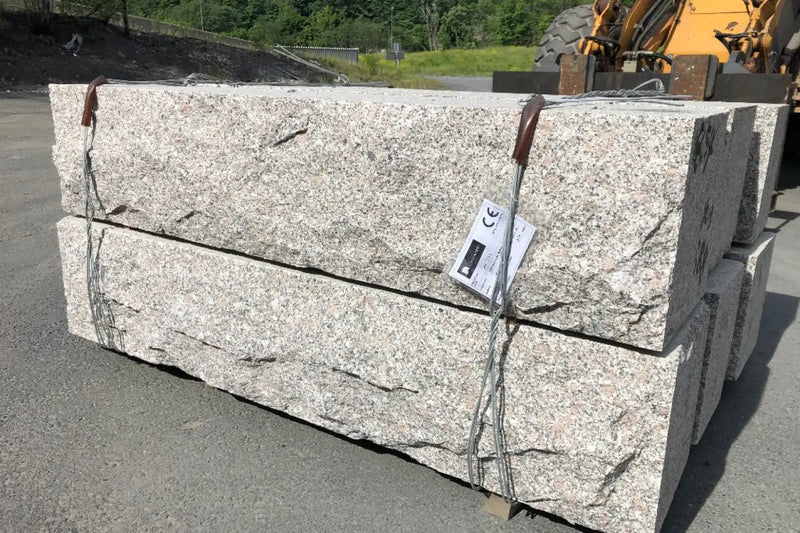 Granitt Støttemur 40x40 Kina G375 Lys Grå - ABCSTEIN