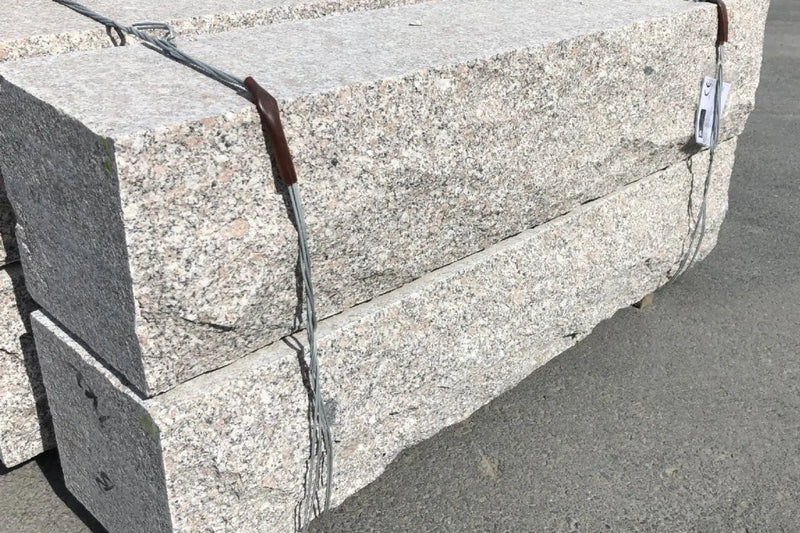 Granitt Støttemur 40x40 Kina G375 Lys Grå - ABCSTEIN