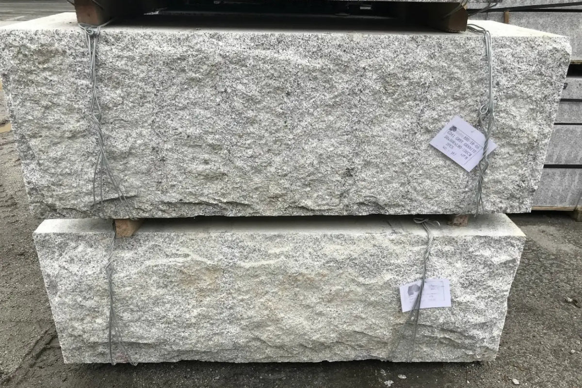 Granitt Støttemur 50x50 Kina G375 Lys Grå - ABCSTEIN