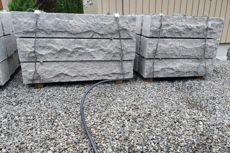 Granittblokka 20x20 Granittmur - Støttemur Granitt - Benders