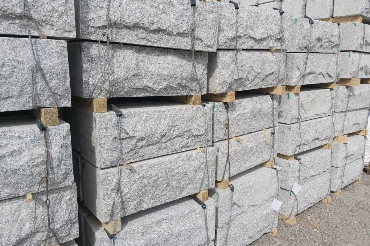 Granittblokka 30x30 Granittmur - Støttemur Granitt - Benders