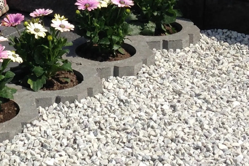 Hvit Edelsplitt 8/12 Hagesingel Storsekk 800kg - Dekorstein - Miljøstein