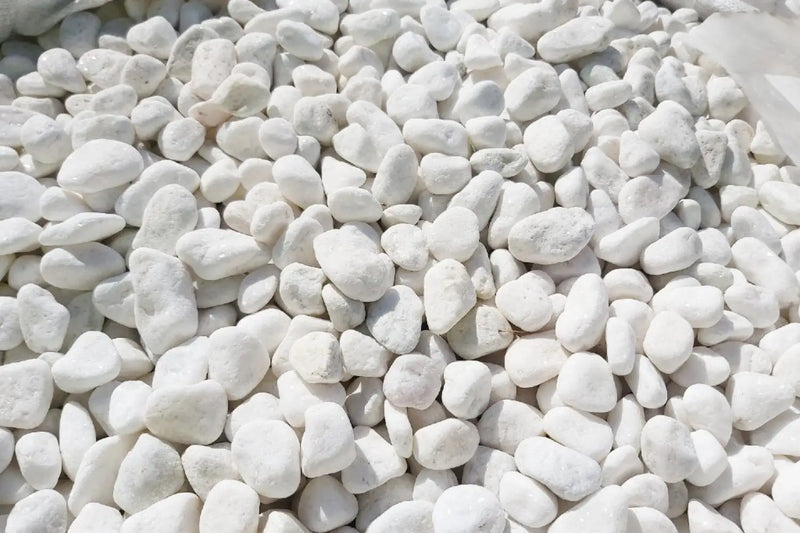 Hvit Marmor 20/40 Dekorstein Storsekk 800kg - Elvestein - Benders