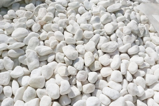 Hvit Marmor 20/40 Dekorstein Storsekk 800kg - Elvestein - Benders