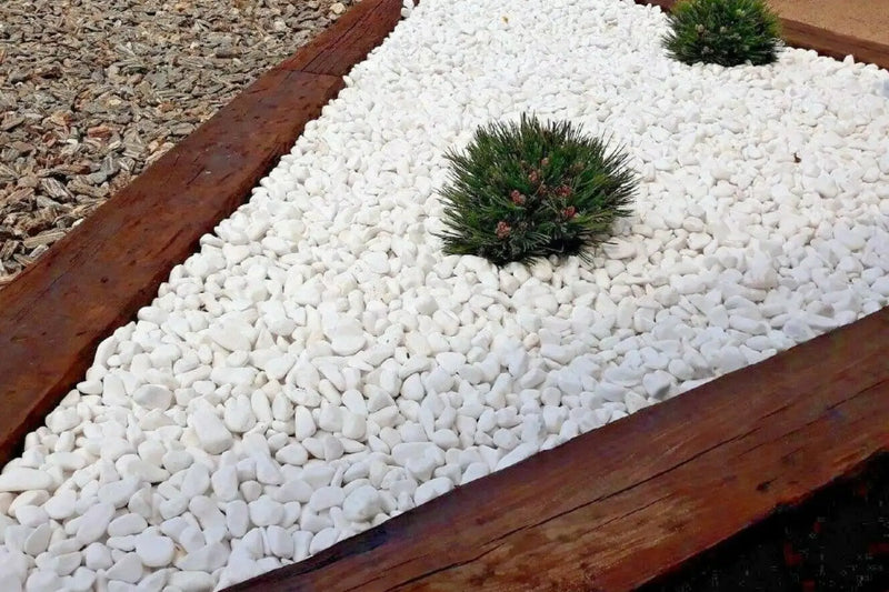 Hvit Marmor 20/40 Dekorstein Storsekk 800kg - Elvestein - Benders