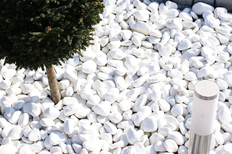 Hvit Marmor 20/40 Dekorstein Storsekk 800kg - Elvestein - Benders