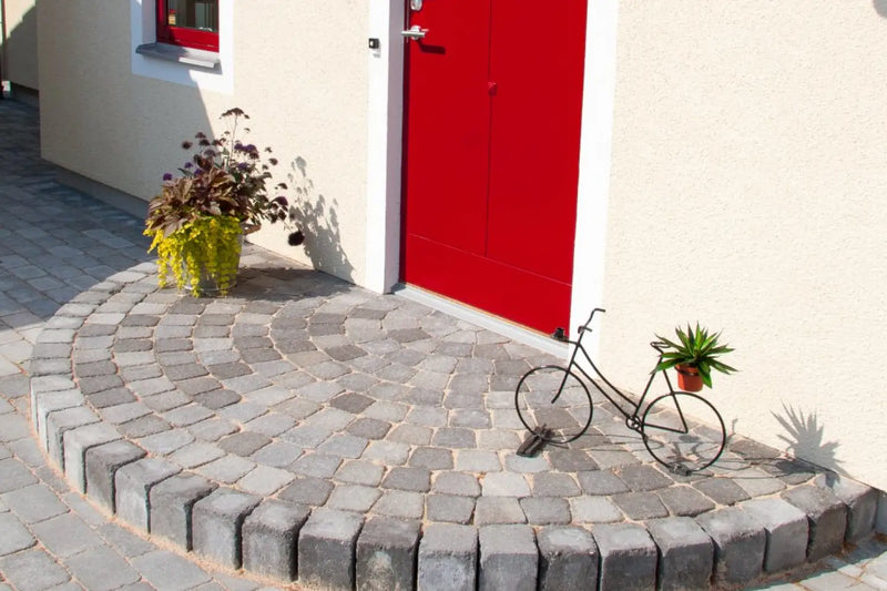 Labyrint Antikk Sirkelsett Tromlet Gråmix 6cm (4,15m2) - Belegningsstein - Benders