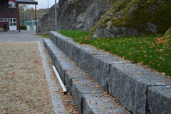 Larvikittblokka 50 Rustikk Granittmur - Støttemur Larvikitt - ABCSTEIN