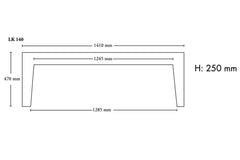Lk 140 Lyskasse 141x47cm - Benders