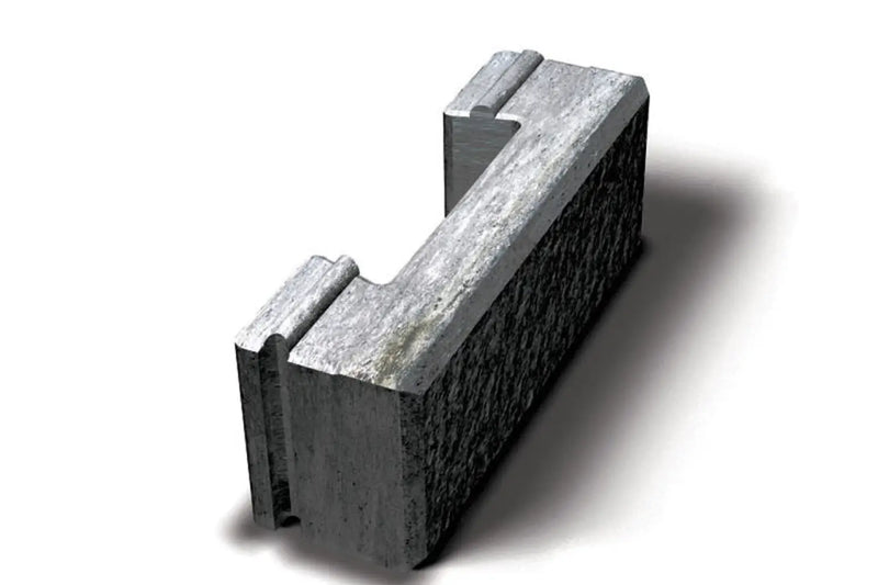 Megaloc Rettblokk 40x10x15 Cm Grå - Støttemur Betong - Benders