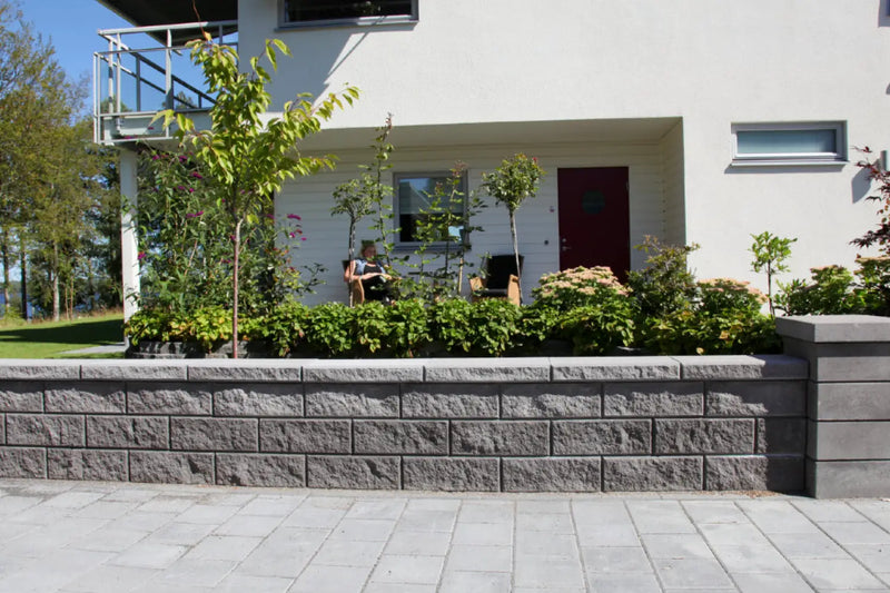 Megaloc Rettblokk 40x10x15 Cm Grå - Støttemur Betong - Benders