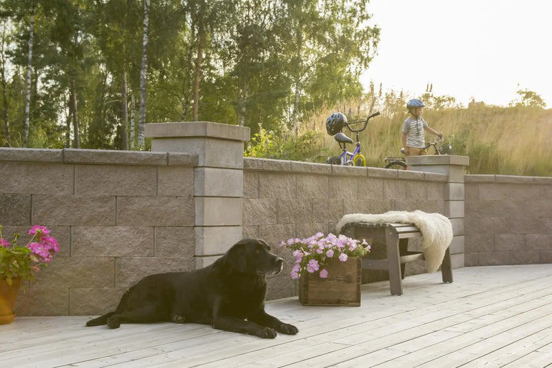 Megasmart Helblokk 40x20x15cm Grå - Støttemur Betong - Benders