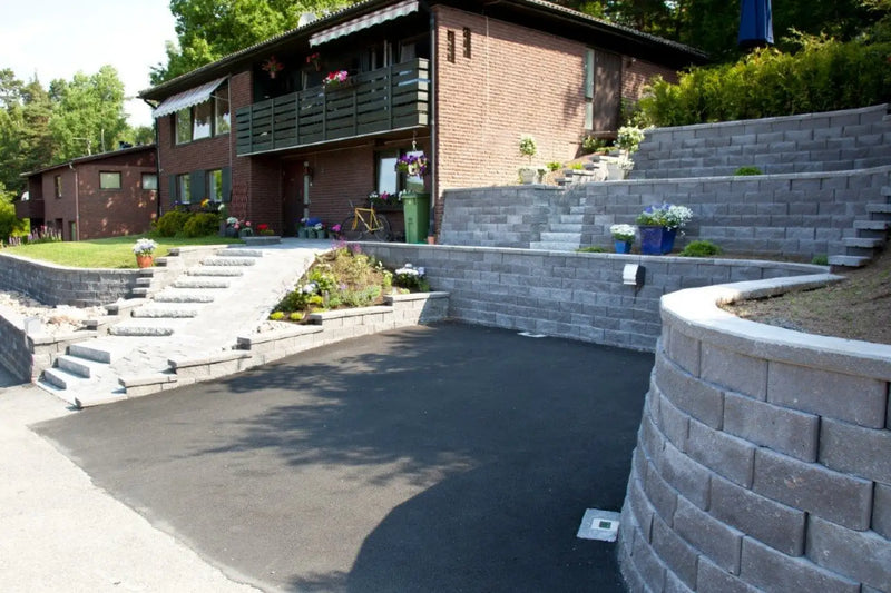 Megastone-150 Helblokk 40x22x15cm Grå - Støttemur Betong - Benders