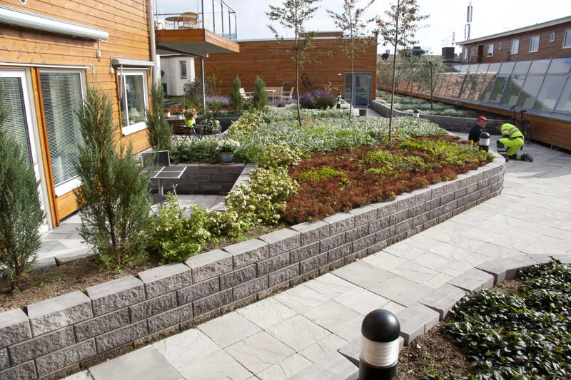 Megawall Garden Helblokk 40x20x15cm Grå - Støttemur Betong - Benders