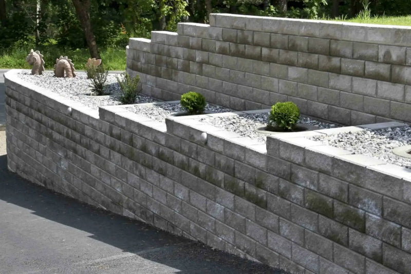 Megawall Garden Helblokk 40x20x15cm Grå - Støttemur Betong - Benders